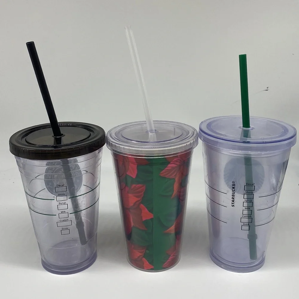 Starbucks Beverage Set of 3 16 Oz Tumblers‎